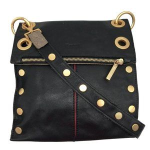 Hammitt Montana Black/Pewter Reversible Medium Crossbody